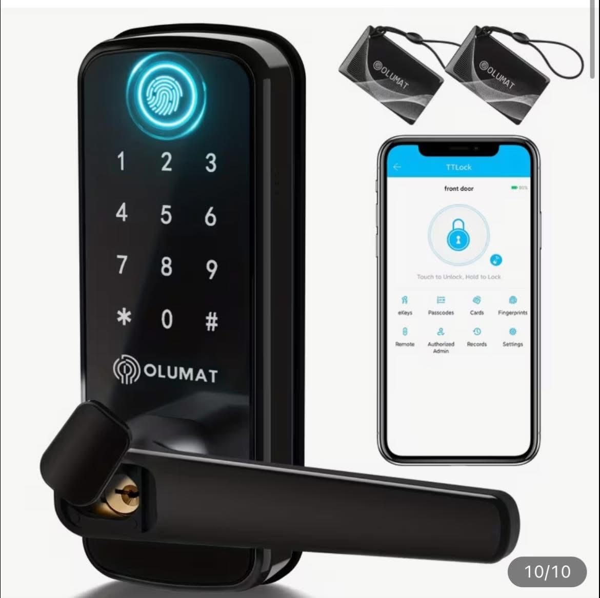 unnamed (9) Smart Keyless Entry Door Lock - Image 1